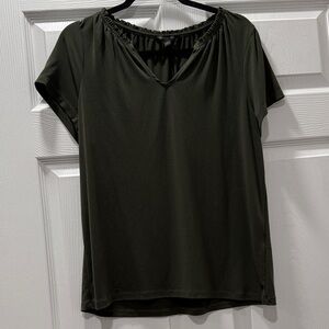 Banana Republic Dark Green Short Sleeve Top